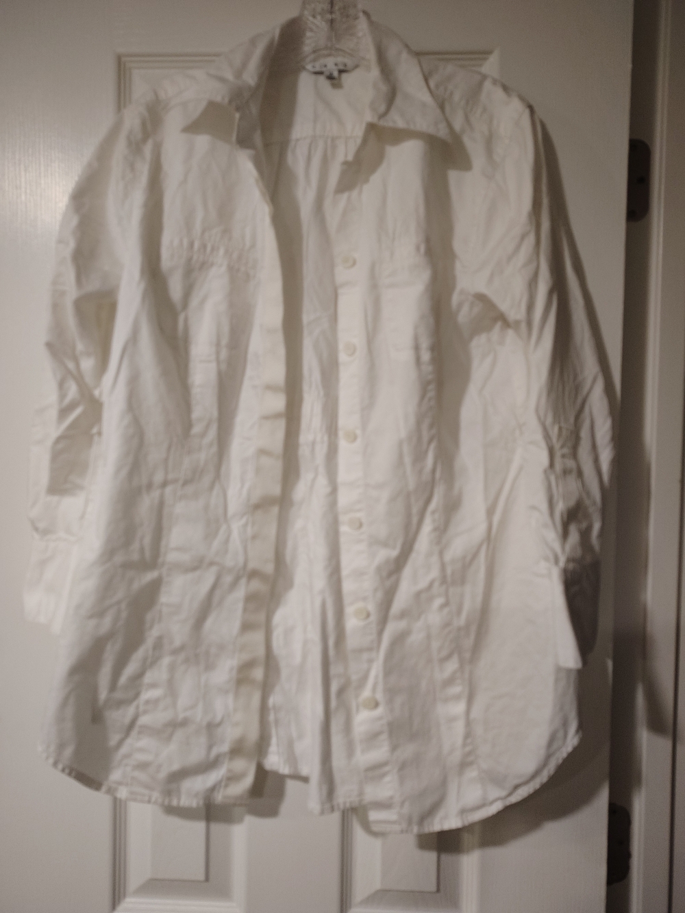 CAbi Women's White Casual Button-Down Shirt